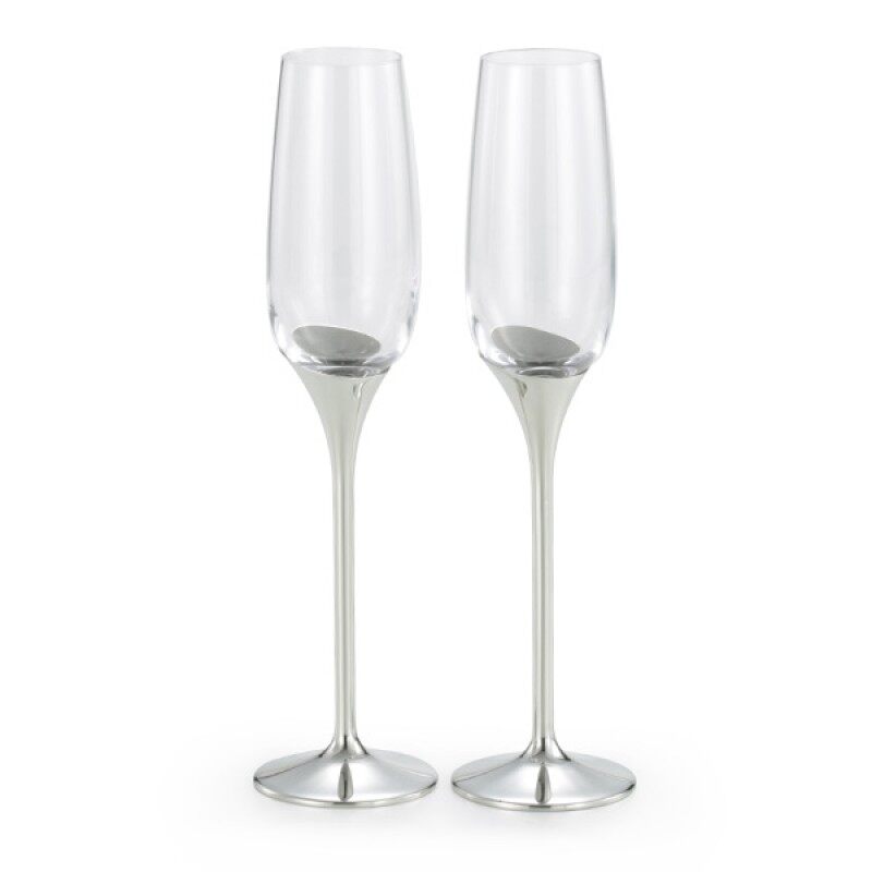 Gambar Royal Selangor Domaine Collection Pewter Champagne Flutes (Pair) Gift