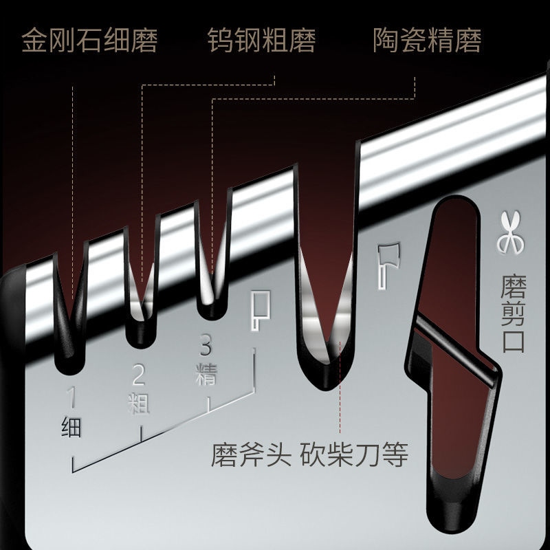 Gambar Sharpening artifact whetstone household kitchen knife finely sharpening edge sharpener multi functional household whetstone kitchen utensils