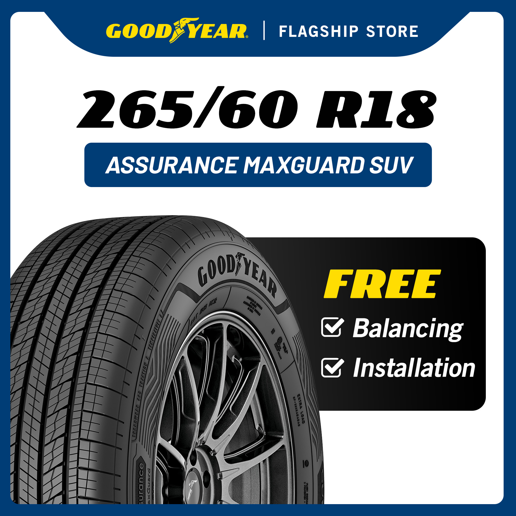 Goodyear 225/55R19 Assurance Maxguard SUV Tyre For X70 Premium 2WD