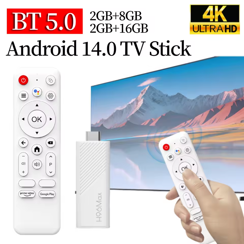 Salange h96max H313 Android 14.0 Thiết bị TV Stick 4k Bộ giải mã TV thông minh 2GB 8GB/2GB 16GB thiết lập Bộ chuyển đổi tín hiệu Allwinner H313 lõi tứ TV Mini Thiết bị TV Stick với từ xa