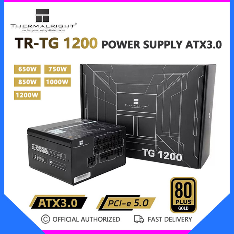 Thermalright tg1200 cung cấp điện atx3.0 tr-tg650w 750w 850w 1000w 1200w huy chương vàng đầy đủ chế độ đơn vị cung cấp điện