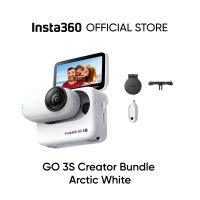 Insta360 GO 3S - 4K Tiny Portable Vlogging Camera Hands-Free POVs Mount Anywhere Stabilization 140 Min Battery Life 10m Waterproof AI Editing Apple Find My For Vlog Travel Outdoor Pet POV