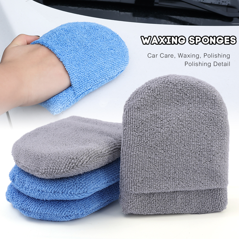 2 cái miếng mút đánh bóng xe hơi bằng sợi nhỏ mềm miếng mút đánh bóng miếng mút đánh bóng để làm sạch xe hơi chi tiết tự động