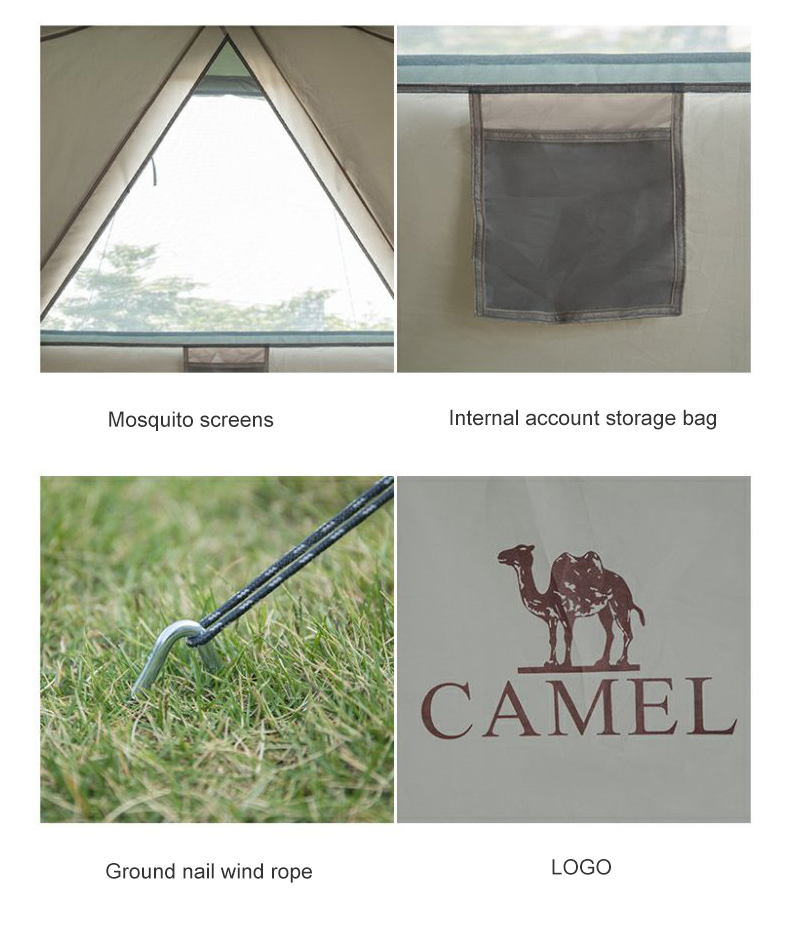 CAMELCROWN Outdoor Camping automatic Quick Build tent Large Capacity 3-4 Persons tent Large Space · v21