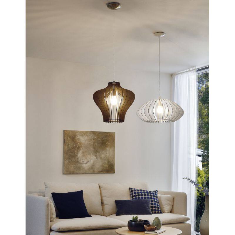 EGLO COSSANO 2 Pendant Lights (White/Light Brown/Dark Brown) Harga  358 Ringgit*Penghantaran Percuma