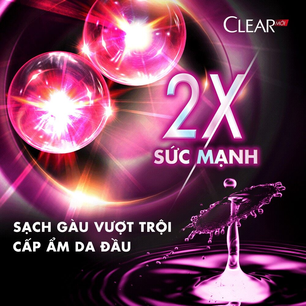 Dầu Gội Sạch Gàu CLEAR cấp ẩm da đầu