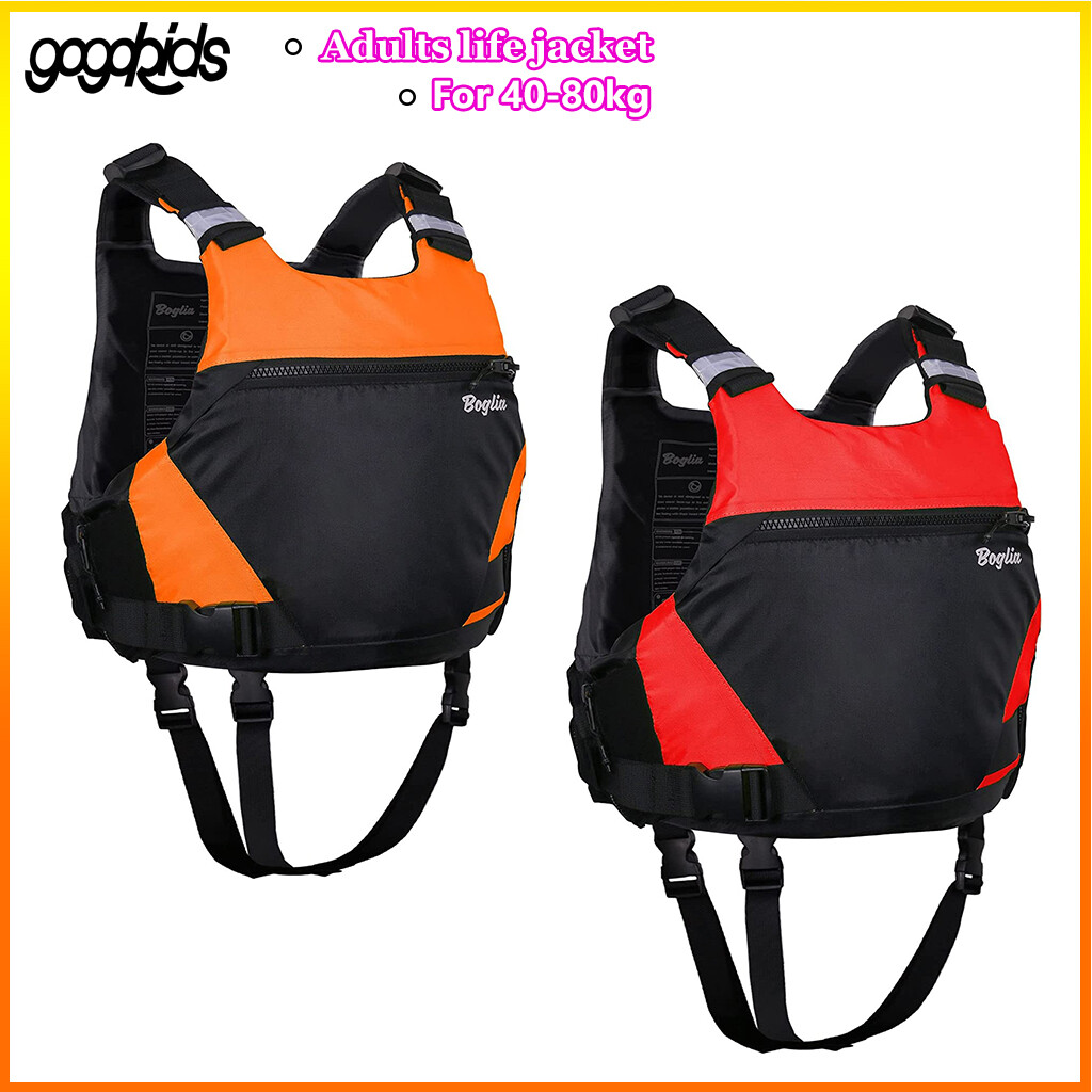 Gogokids Áo Phao Bơi Cho Người Lớn 40-80kgs Áo Khoác Phao Đồ Bơi Có Dây Đeo An Toàn Có Thể Điều Chỉnh Để Chèo Thuyền Kayak Câu Cá Lướt Sóng Chèo Thuyền Thể Thao Dưới Nước