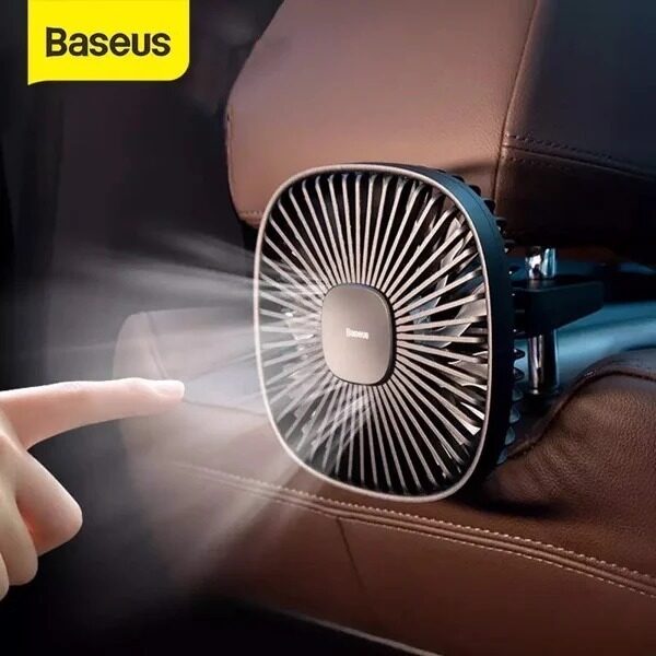 BASEUS Natural Wind Magnetic Rear Seat Fan Two Wind Speed Adjustable - Black: Buy Online at Best Prices in Bangladesh | Daraz.com.bd