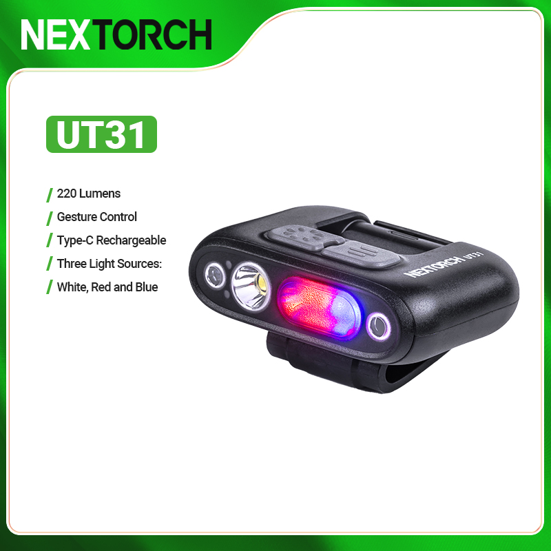 NEXTORCH UT31 Safety Light Police Warning Shoulder Signal Light USB Rechargable LED Flashling Safety Clip Lamp ราคา 1,090 บาท*ส่งฟรี