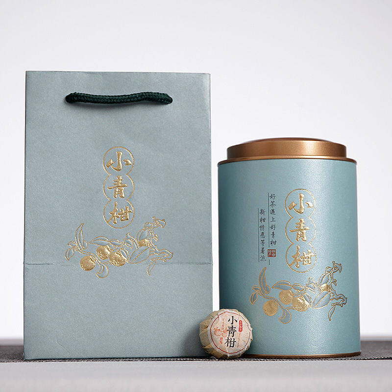 Gambar [High quality, fast delivery]Yunnan Pu er tea 2019 Xinhui xiaoqinggan palace Pu er ripe tea 250g canned