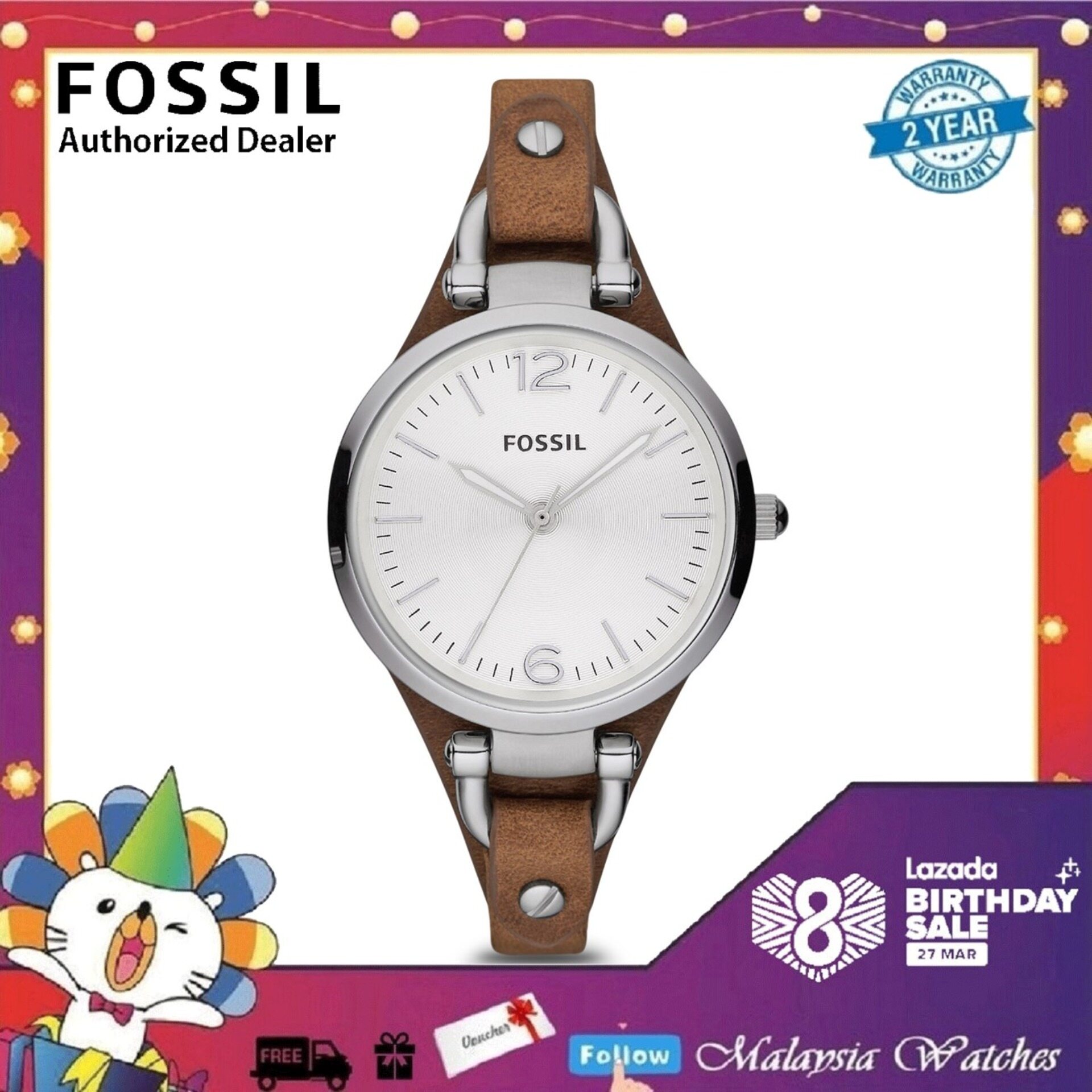(OFFICIAL WARRANTY) Fossil ES3262 