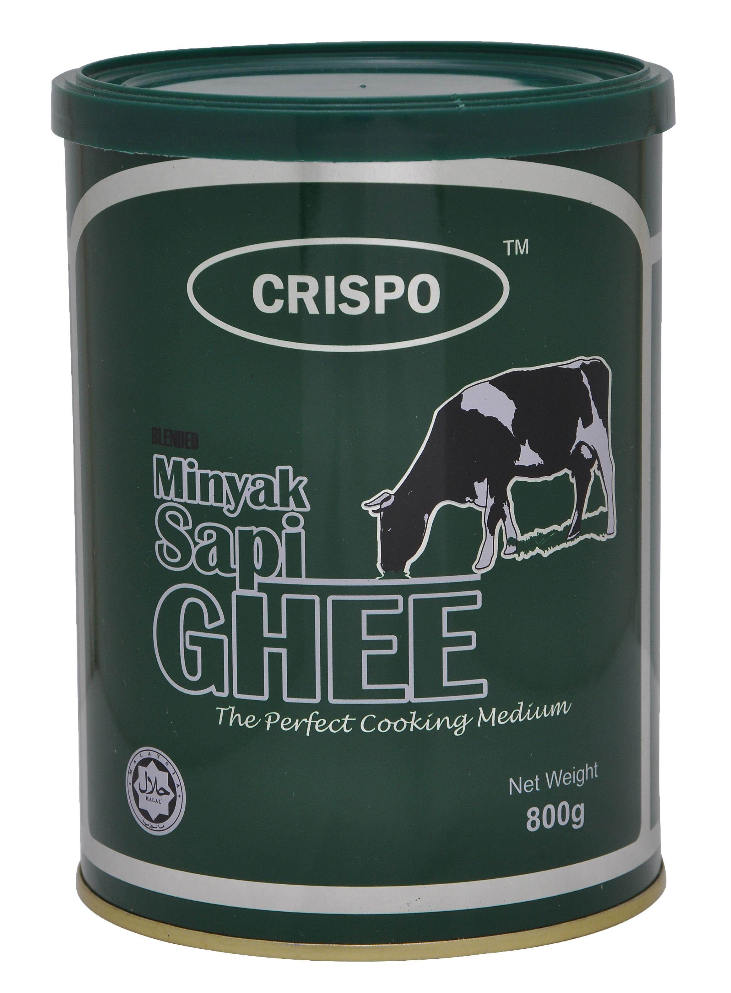 Crispo Blended Ghee 400gm Tin-Blended - New Zealand Imported Cow Milk Fat  HALAL for Cooking & Baking | Lazada