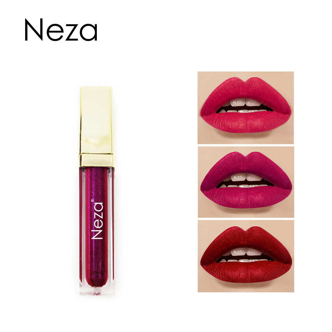 Gambar Neza Matte Waterproof Lipstick 24 Hours Long Lasting Non Stick Cup Velvet Lip Gloss 30 Colors