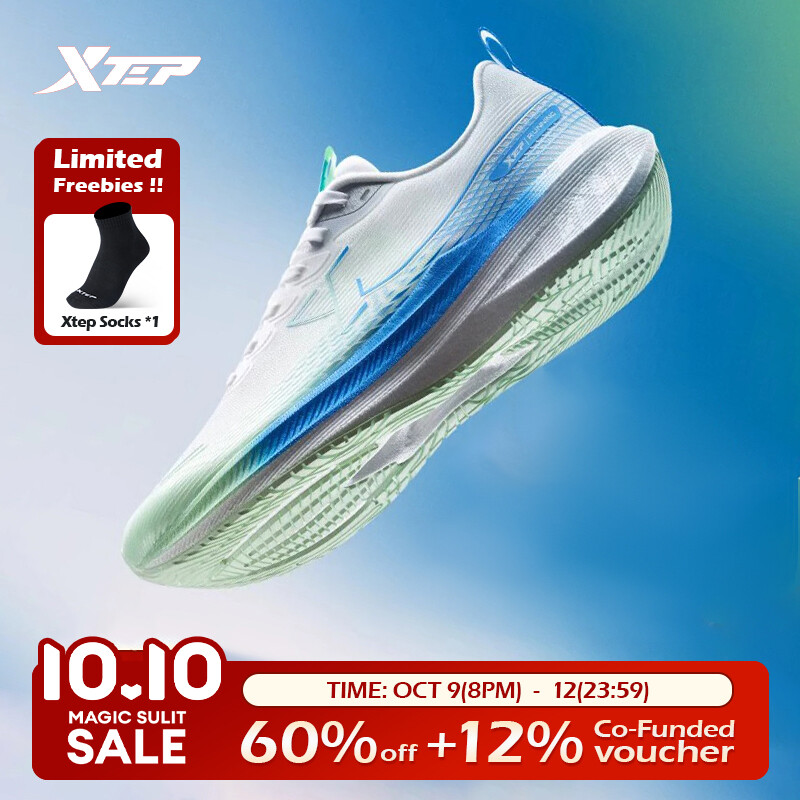 Xtep kunpeng Giày Chạy Bộ phục hồi hỗ trợ chuyên nghiệp đệm chống sốc cho nam nữ