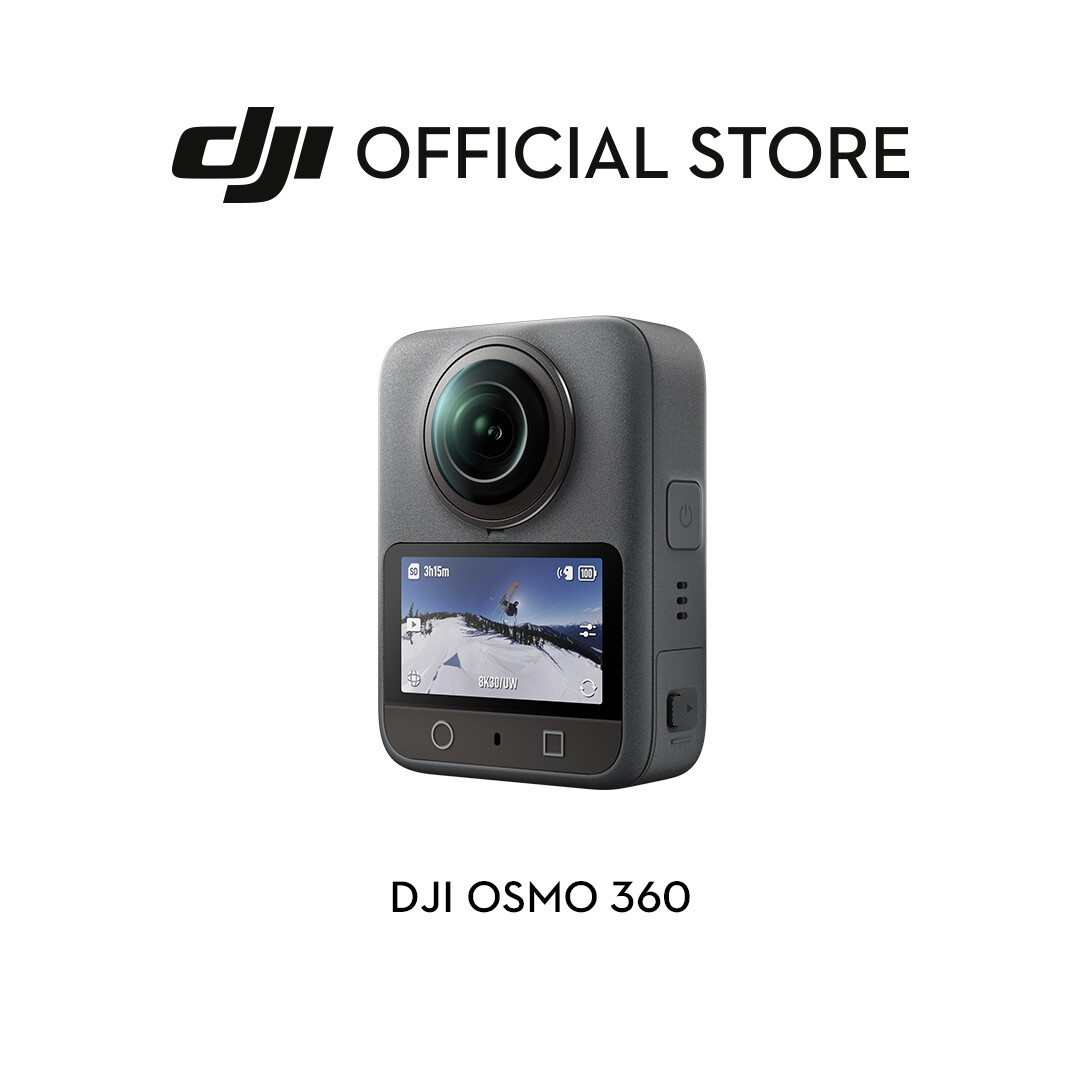 DJI Osmo 360 - 8K Revolutionary 360° Camera | 1-Inch 360° Imaging | 100-Min 8K/30fps Recording |10-bit & D-Log M Harga 1,499 Ringgit*Penghantaran Percuma