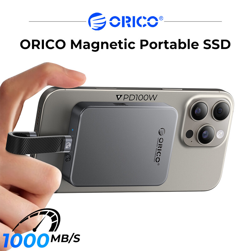 ORICO 1000 MB/giây MagSafe SSD ngoài với PD sạc nhanh 512GB/1TB/2TB xách tay Ổ cứng lưu trữ thể rắn Tương thích với điện thoại thông minh máy tính xách tay
