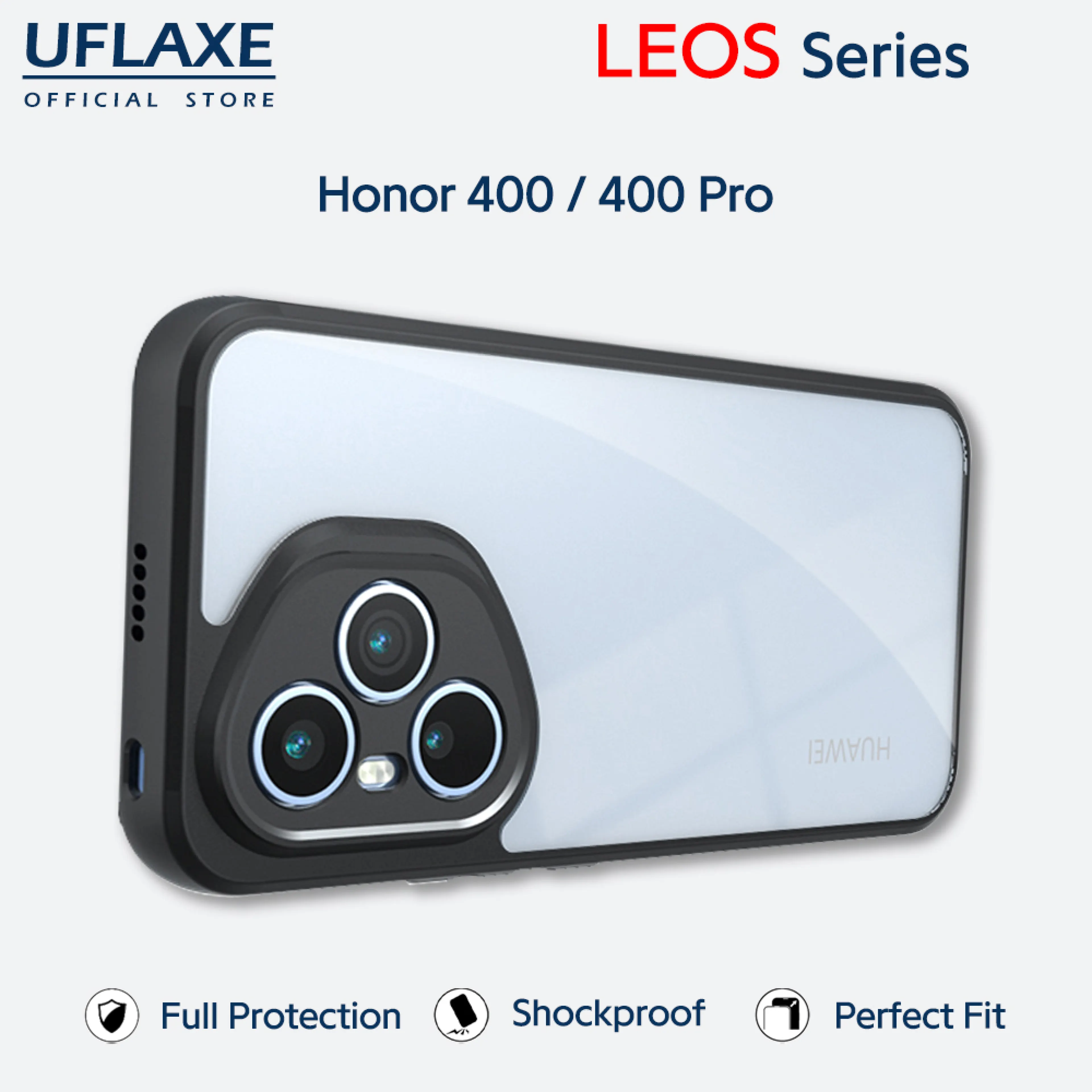 UFLAXE LEOS - For Honor 400 / Honor 400 Pro Case - Matte Clear Shockproof Hard Case, Anti-Yellowing Anti-Fingerprint Durable Phone Case