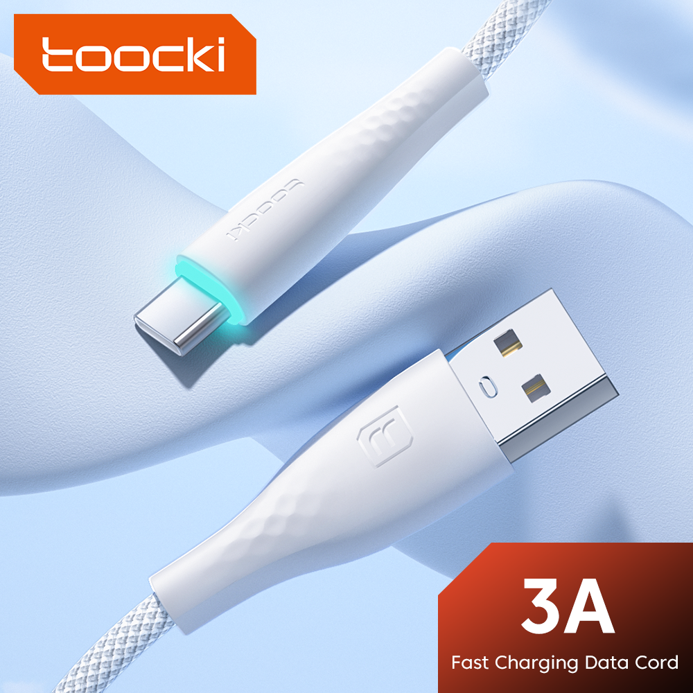Toocki cáp usb type-c 3a cáp dây dữ liệu sạc siêu nhanh micro type c cho huawei samsung xiaomi cáp usb c android