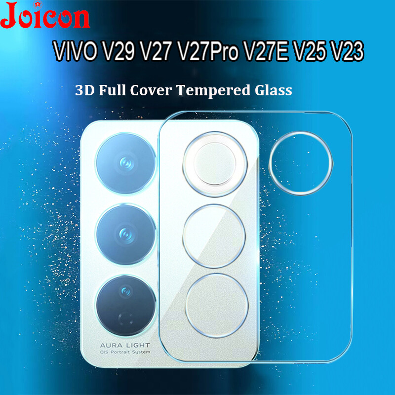 9H Tempered Glass Rear Camera Lens Protector For VIVO V29 V30 V27 V27E V25 V27Pro Y36 Y27 5G Full Coverage Lens Film 3D Full Glue Clear Camera Protector (1 Pack )
