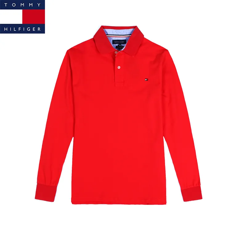 long sleeve fitted polo shirts