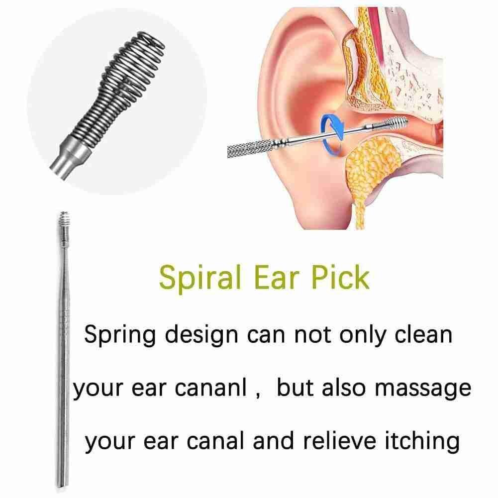 Dụng Cụ Lấy Ráy Tai Bằng Thép Cầm Tay Dụng Cụ Lấy Ráy Tai Lò Xo Dụng Cụ Làm Sạch Chăm Sóc Tai