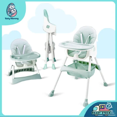 [Ready Stock] NeWReadyStock Baby MultiFunction 5Types Foldable Dining High Chair Baby Dining Chair (2)