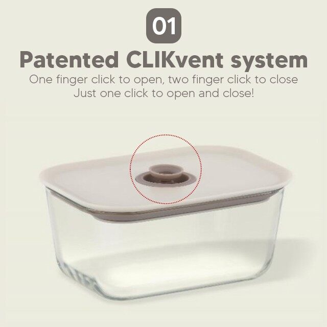 Gambar My Cooking Story    Neoflam FIKA CLIK 1380ML BOROSILICATE GLASS FOOD CONTAINER