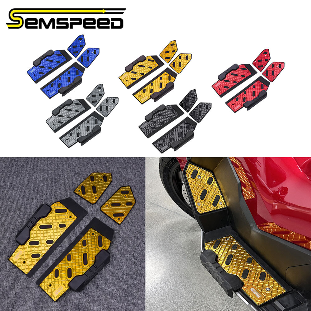 SEMSPEED Motorcycle CNC Footpegs Footrest Foot Rests Pegs Matting For Honda ADV350 ADV 350 2022-2025 ราคา 1,973 บาท*ส่งฟรี
