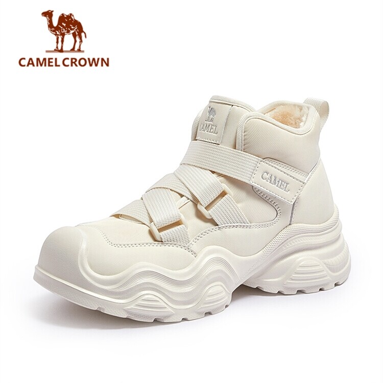 CAMEL CROWN Women’s Chunky Snow Boots | Cute Ugly-Style Winter Work Boots, High-Top Hiking Shoes, Thick-Soled Warm Outdoor Ankle Boots, Anti-Slip Fashion Cold-Weather Footwear ราคา 1,256 บาท*ส่งฟรี