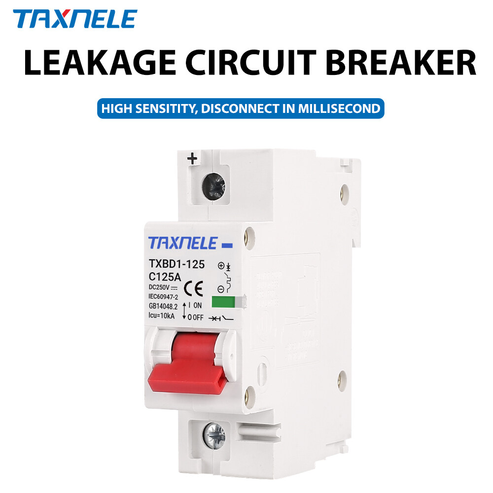 1P DC 250V 80A 100A 125A cầu dao nhỏ công tắc pin DC MCB cho năng lượng mặt trời quang điện PV hệ thống ngắn mạch bảo vệ quá tải