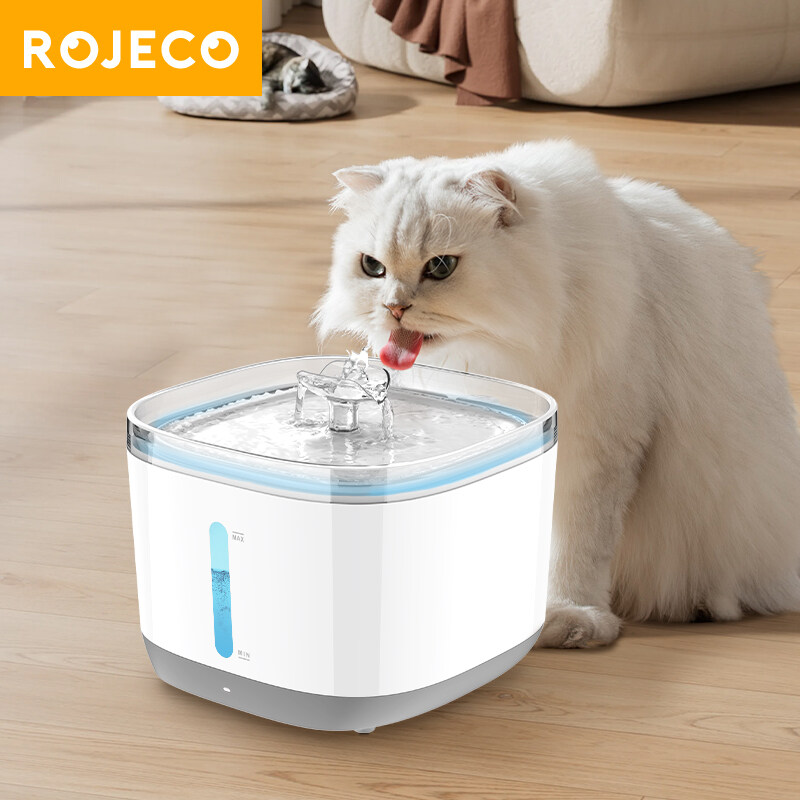 Rojeco đài phun nước cho mèo vòi phun nước cho mèo Nước nước tự động cho thú cưng Dispenser Mèo chai nước Mèo dụng cụ cho uống nước Bát uống nước cho thú cưng