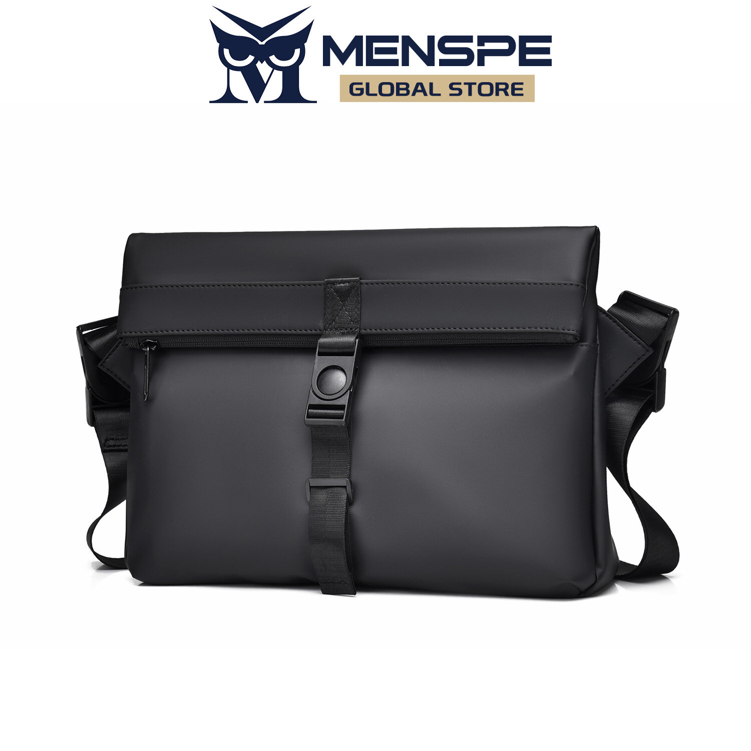 MENSPE Men Fashion Shoulder Bags Messenger Bag Cross Body Bags Waterproof Cross Body Bag Large Capacity Sling Bags Simple Casual Sport Street Bag for Men Male Student Teenager