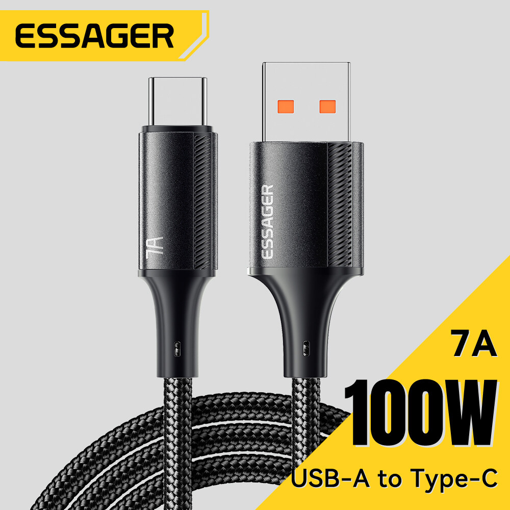 Essager 7A 100W USB để TypeC Cáp sạc siêu nhanh Loại C Cáp cho Huawei Samsung Oneplus Xiaomi
