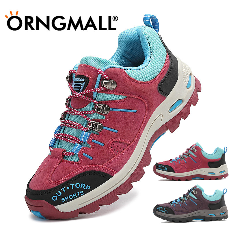 ORNGMALL Men Hiking Shoes Outdoor Trail Jogging Trekking Mountain Climbing Sports Shoes Sneakers Men Climbing Athletic Casual Shoes 36-46 ราคา 622 บาท*ส่งฟรี