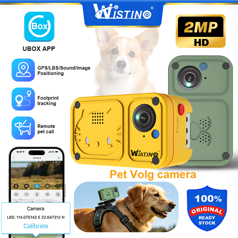 Wistino 2Mp Outdoor Pet Tracking Camera 4g Sim Gps Tracking Anti-Lost Four-Way Pet Camera for Dogs and Cats ราคา 3,767 บาท*ส่งฟรี