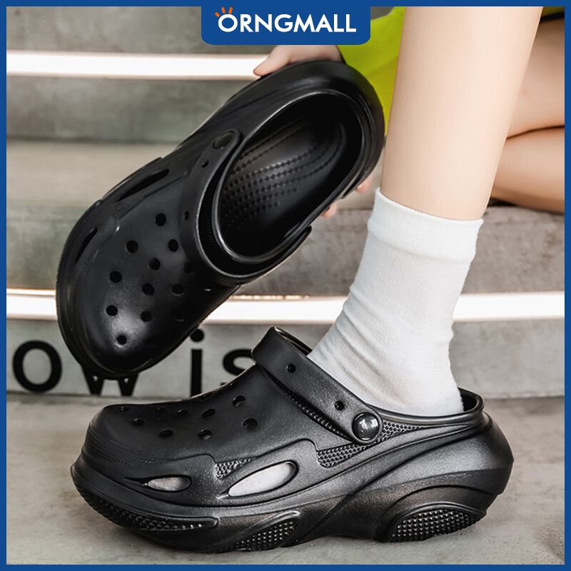 ORNGMALL Thick-Sole Women Sandals Summer Heightening Comfortable Soft Bottom Outdoor Non-Slip EVA Waterproof Fashion Beach Sandals 35-40 ราคา 399 บาท*ส่งฟรี
