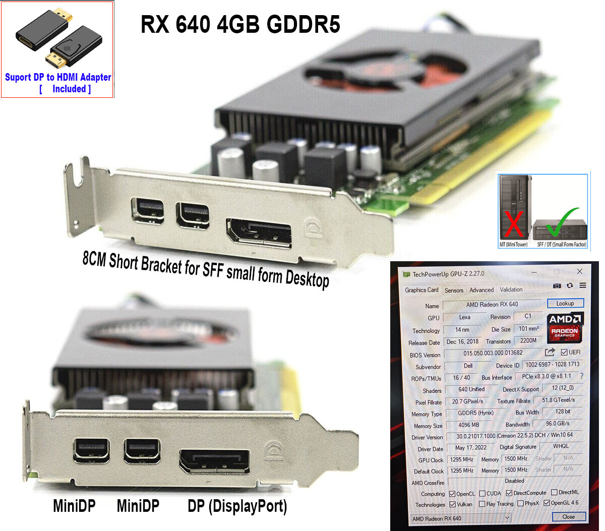 Low Profile Amd Radeon Rx 640 Driver Download Original Dell AMD