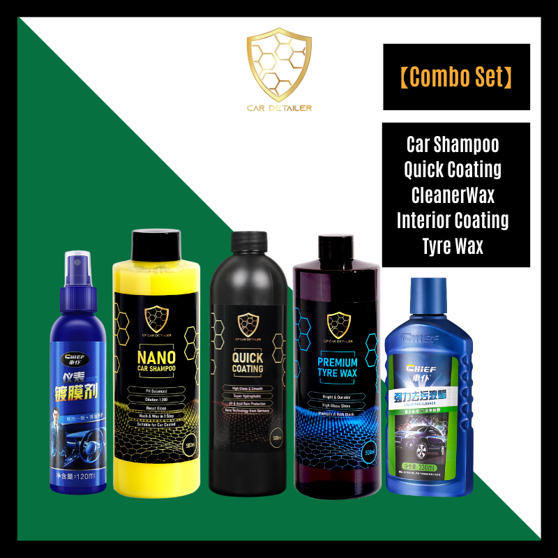 【CAR Detailer】 Car Wash + Remove Stain + Car Coating + Tyre Wax