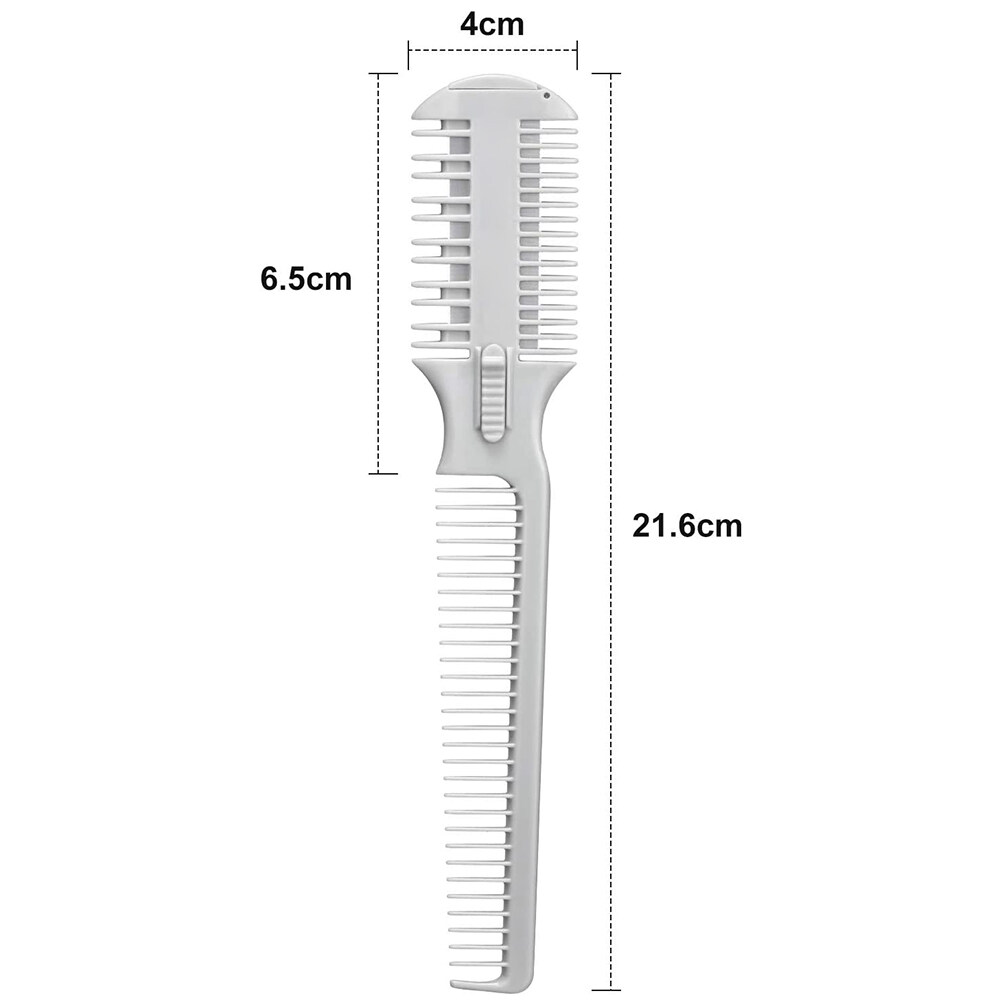 Lược Cạo Tóc, Lược Tỉa Tóc Hai Mặt Lược Cắt Tóc, Lược Chải Tóc Với Lưỡi Dao Cạo