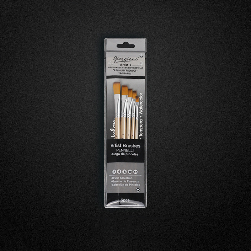Giorgione 5 Chiếc Chất Lượng Cao Bột Màu Gouache Màu Nước Cọ Vẽ Sợi Ni-lông Bộ Bút Lông Vẽ Sinh Viên Họa Cụ