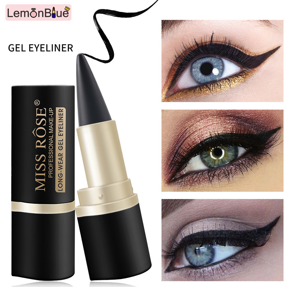 Gambar Waterproof Long Lasting Eyeliner Eye Enhancing Black Stick Solid Thick Eyeliner Waterproof Long Lasting Eye Enhancing Black Stick Solid Thick Eyeliner Gel Makeup Smooth Smoky Eyeliner Eye