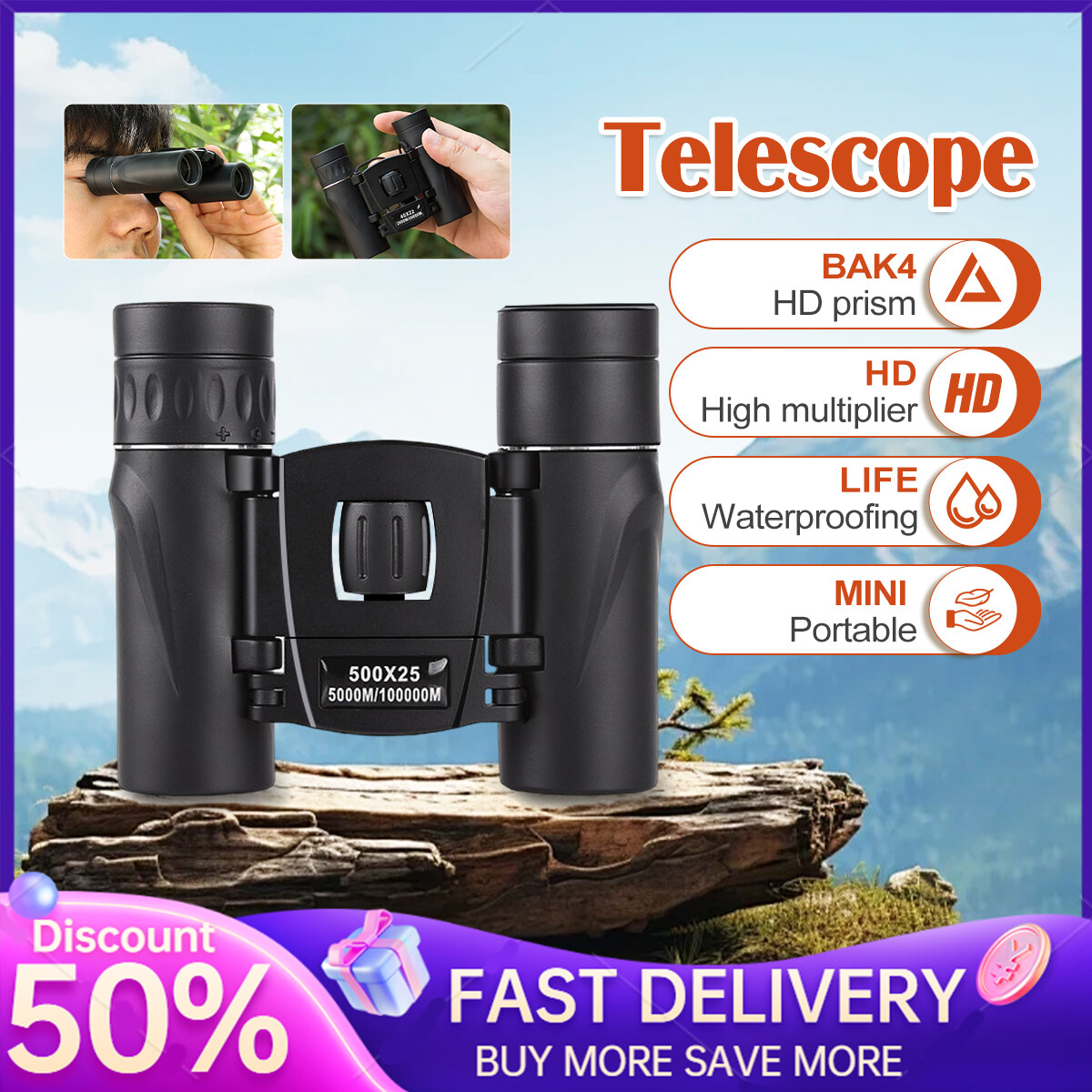 BORWOLF 10-48 keer Hoge Vergroting HD Professionele Zoom Verrekijker 10-380X100 Telescoop voor Vogels Kijken en Jagen BORWOLF 10-48 keer Hoge Vergroting HD Professionele Zoom Verrekijker 10-380X100 Telescoop voor Vogels Kijken en Jagen