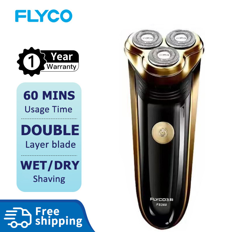 Flyco máy cạo râu poree cho nam máy cạo râu bằng điện máy cạo râu cầm tay có thể sạc lại fs360/fs361/fs362/fs363