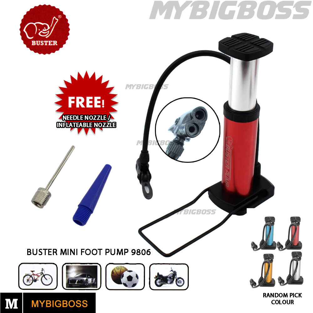 Bicycle Bike Foot Pump Mini High Pressure Floor Inflator Tire Air Pump Durable