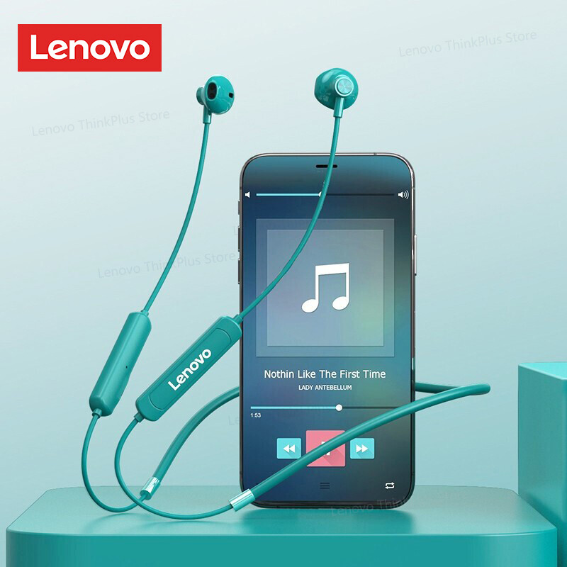 Lenovo SH1 Tai nghe không dây Bluetooth 5.0 Tai nghe IPX5 không thấm nước Tai nghe nhét tai có dây đeo cổ thể thao Tai nghe kèm mic
