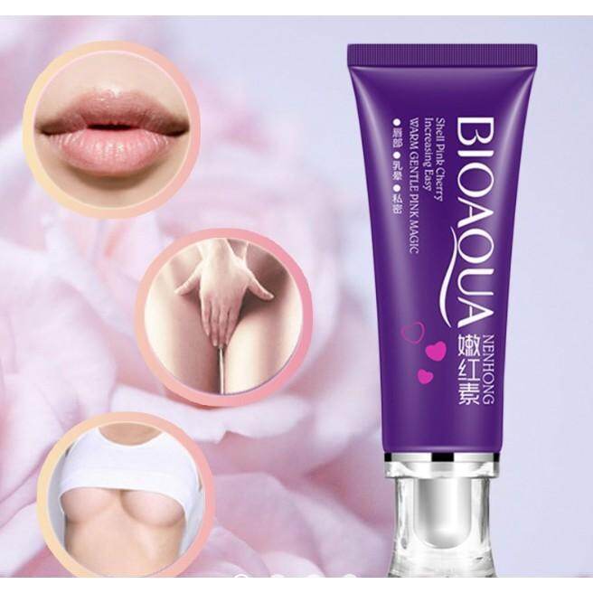 Image result for Bioaqua Pink Cherry Lip Private Part Nipple Bleaching Whitening Pinkish Cream