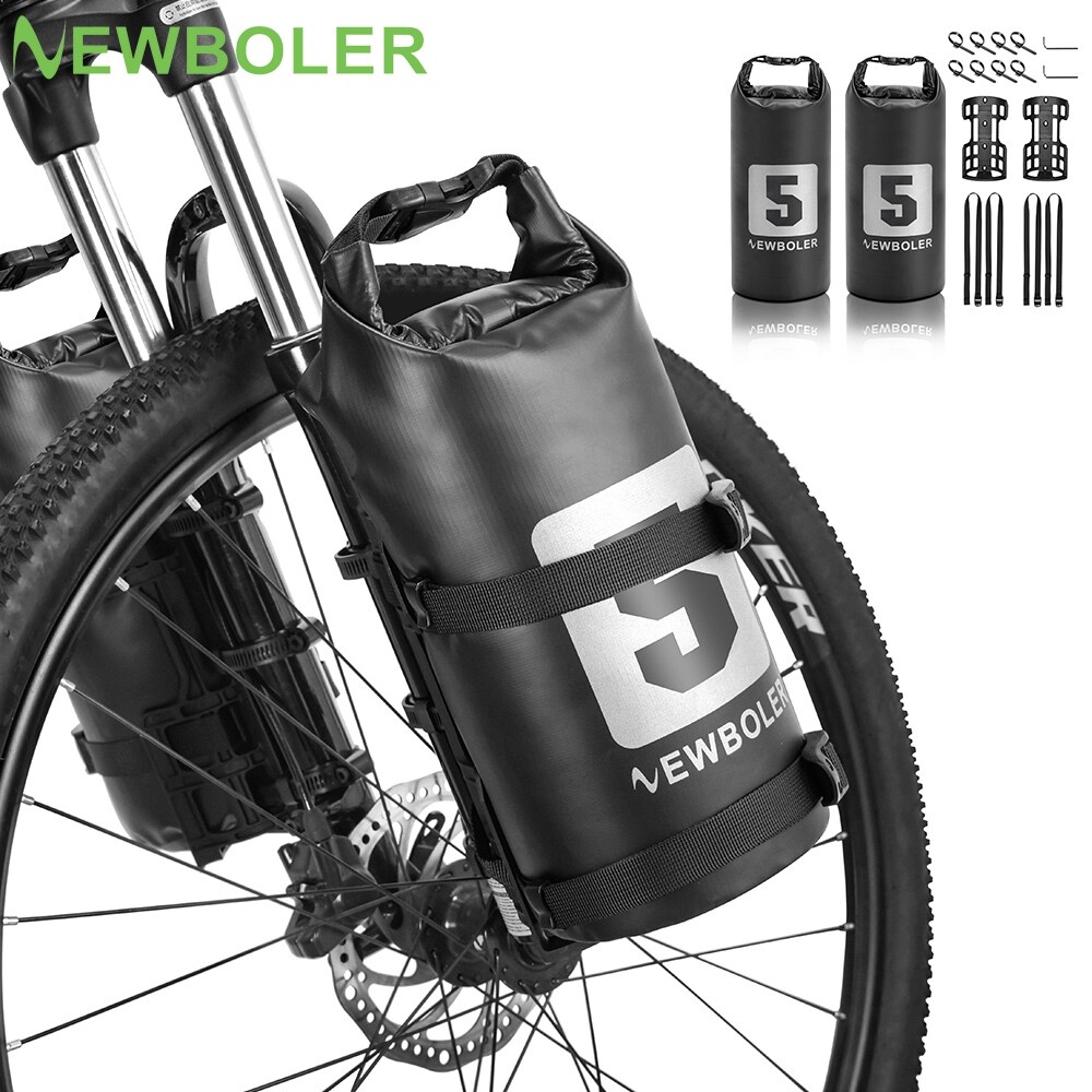 Newboler không thấm nước xách tay Phuộc xe đạp Túi 5L/7L xe đạp xe máy điện Túi đi xe đạp túi phía trước
