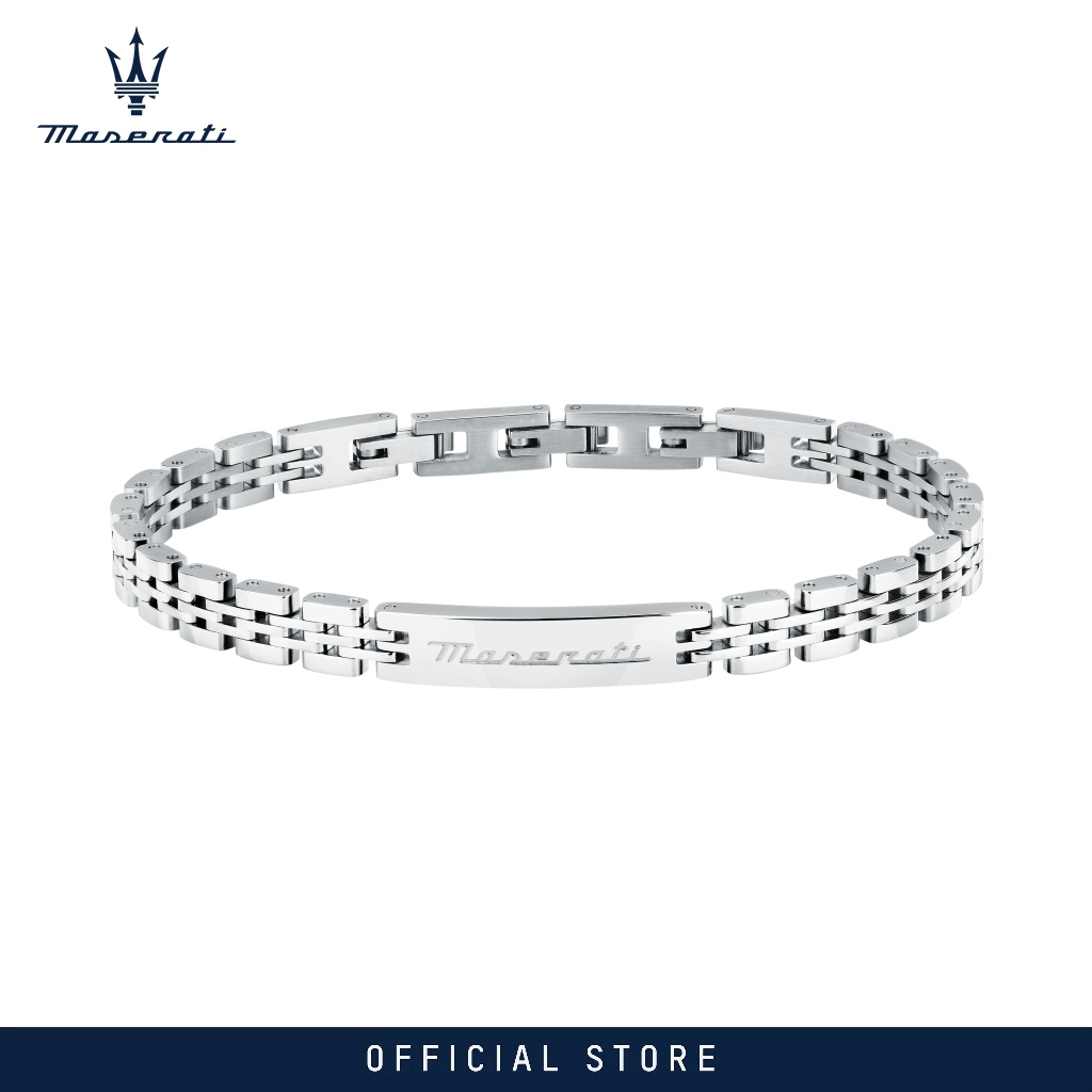 Maserati Jewels 185+30 mm Men's Bracelet, Stainless Steel, JM424AVD65 (Adjustable)
