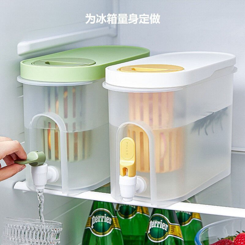 Gambar ?? Ready Stock?? Cold Kettle with Faucet Refrigerator Large Capacity High Temperature Resistant Cold Kettle