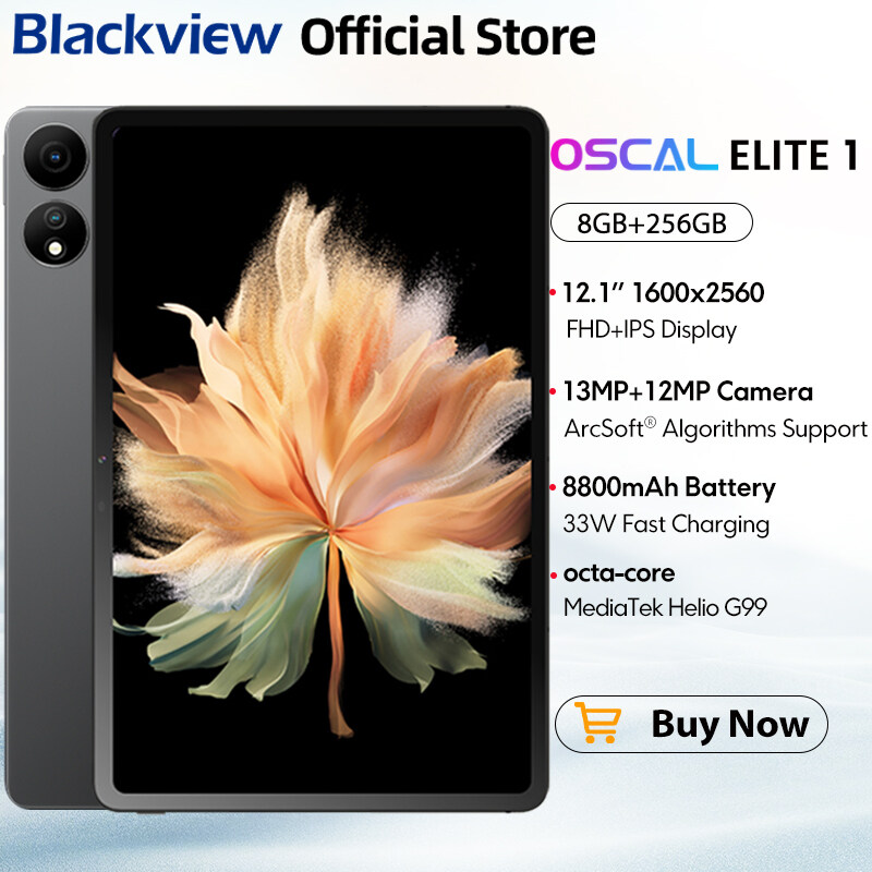 New Arrival Blackview Oscal ELITE 1 Tablet 12.1 inch Display 8GB 256GB MTK Helio G99 8800mAh Battery 33W Fast Charging